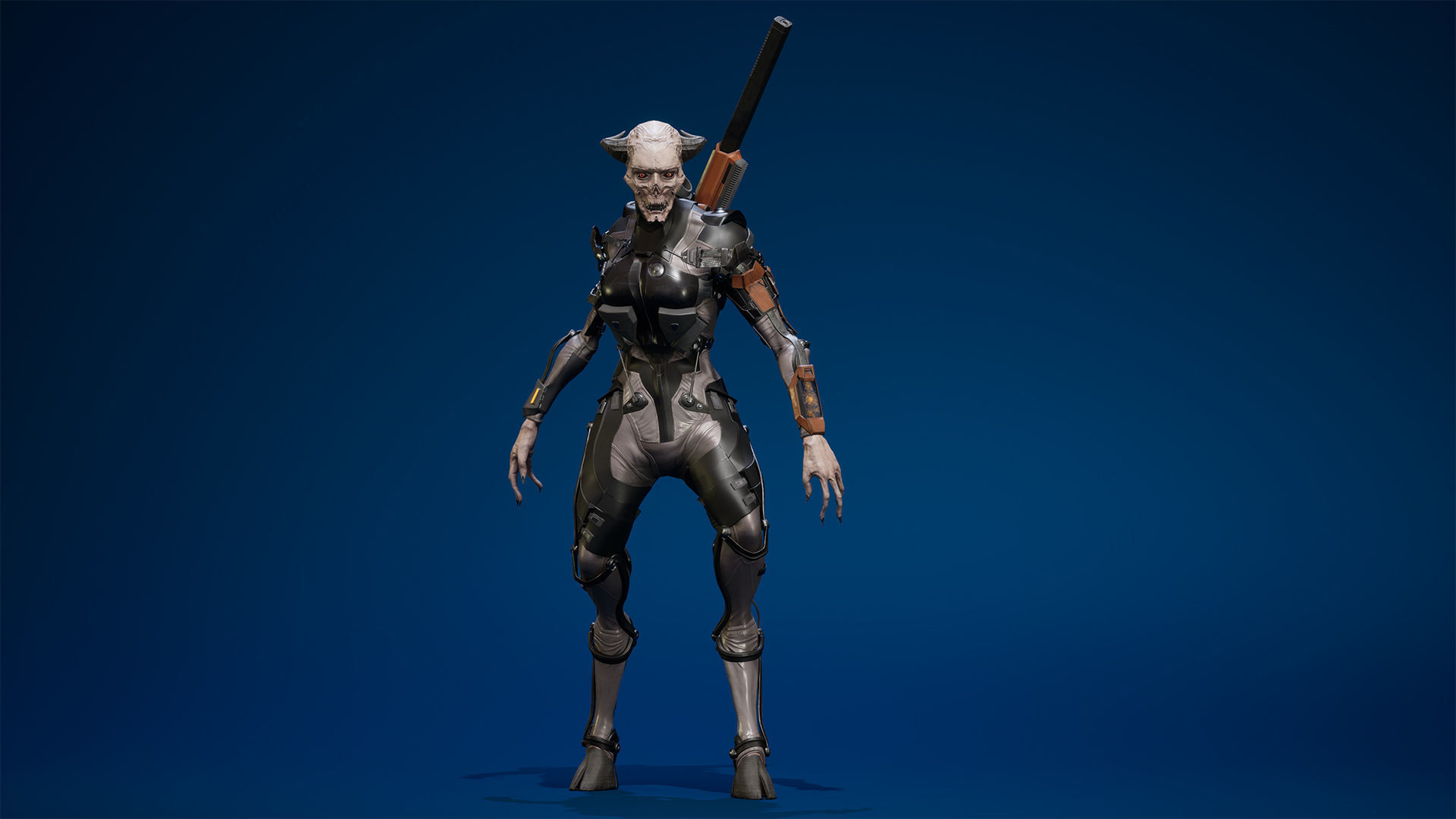 TechnoDemoness 01 Low-poly 3D model_9