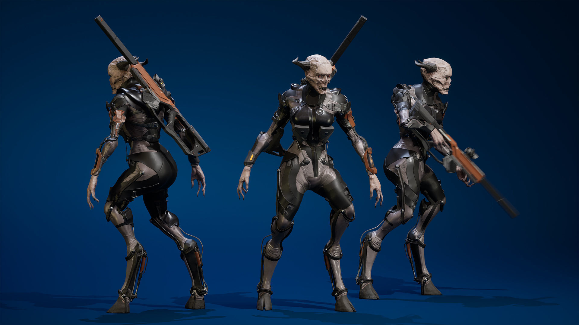 TechnoDemoness 01 Low-poly 3D model_4