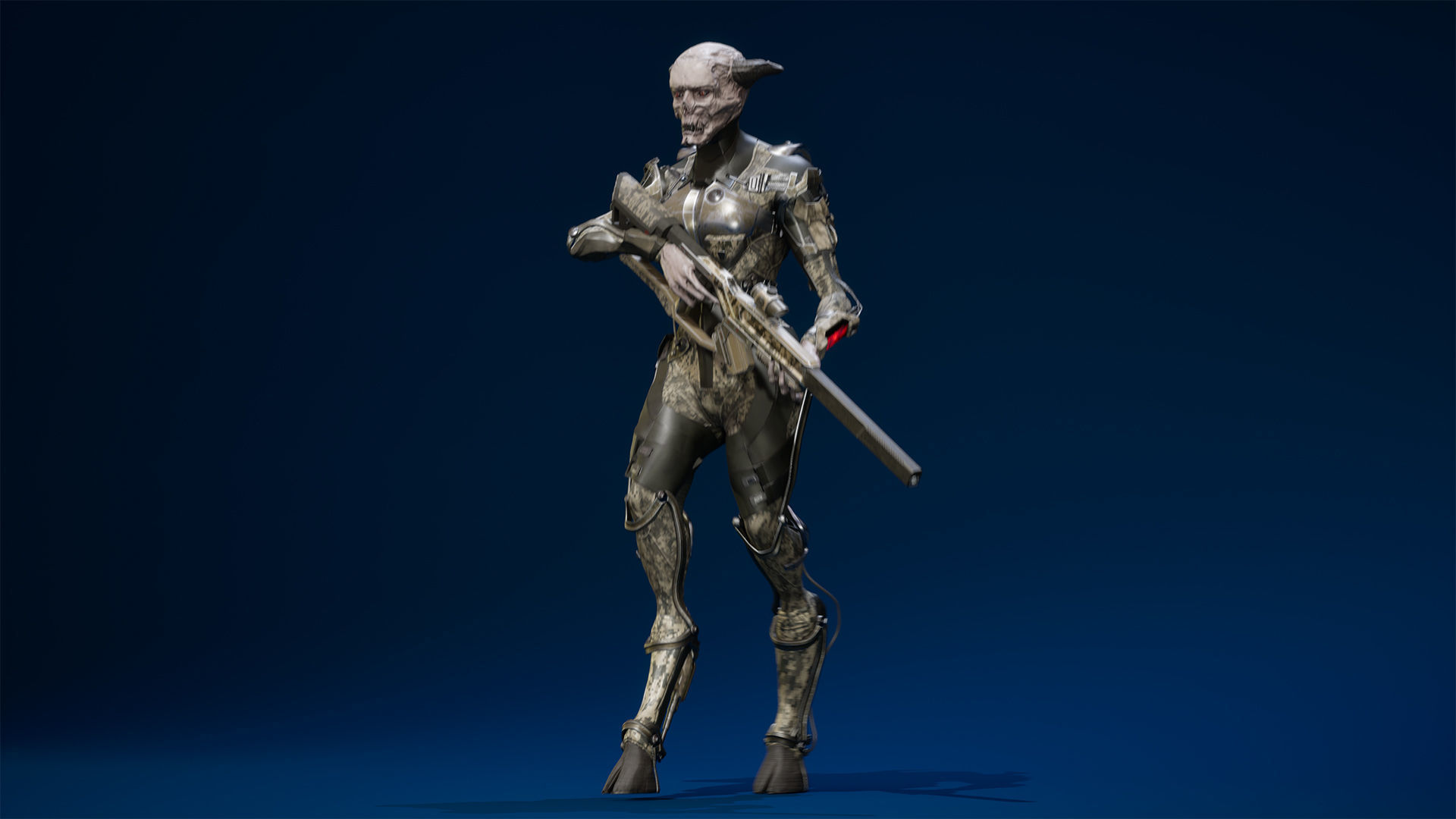 TechnoDemoness 01 Low-poly 3D model_10