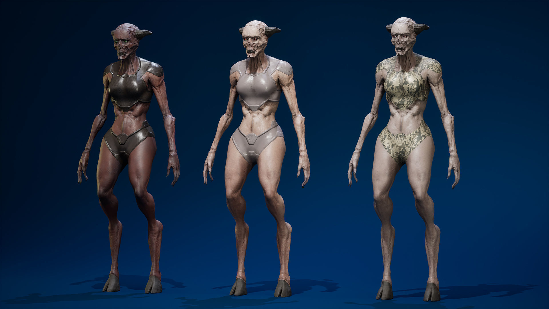 TechnoDemoness 01 Low-poly 3D model_11