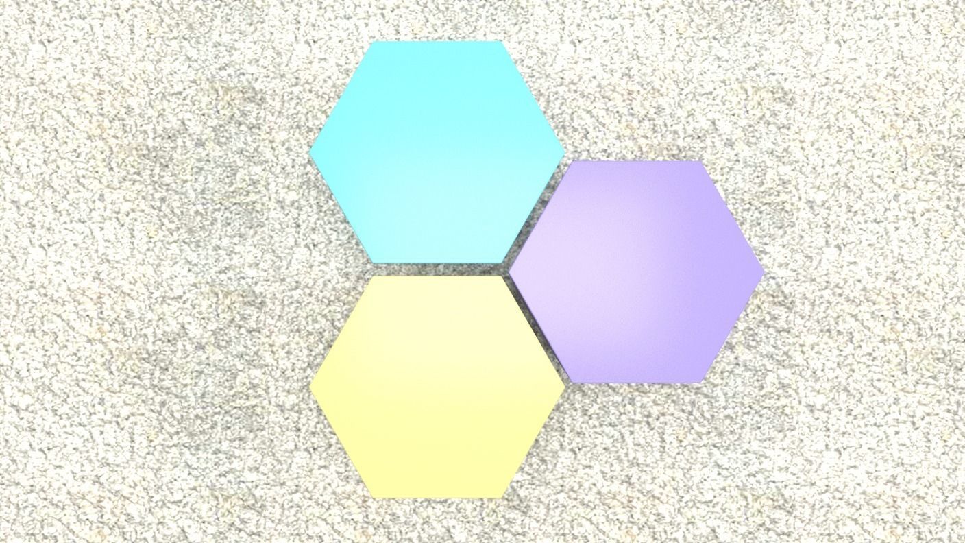 Colorful stools 3D print model_1