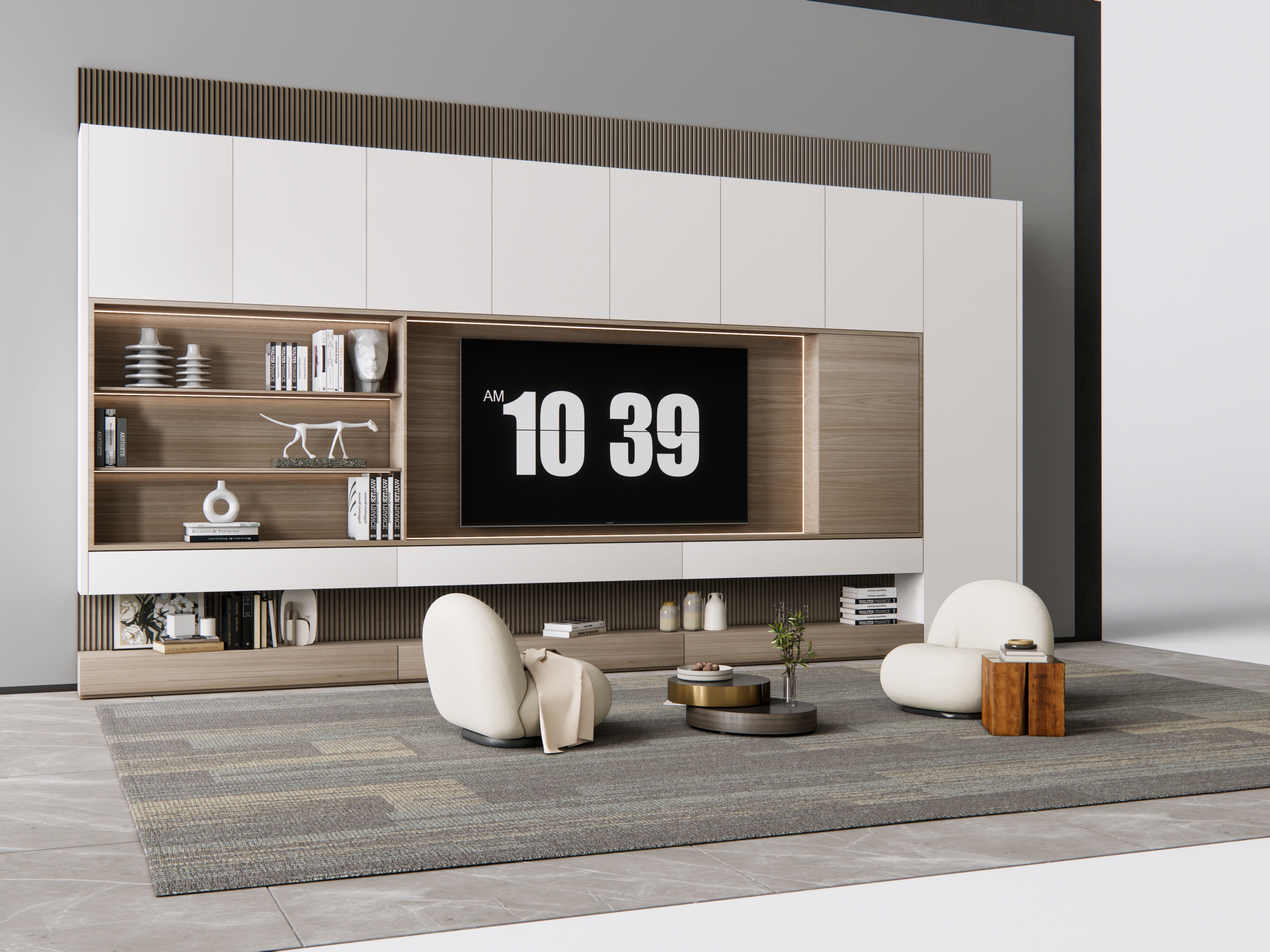 TV wall 15 3D model_17