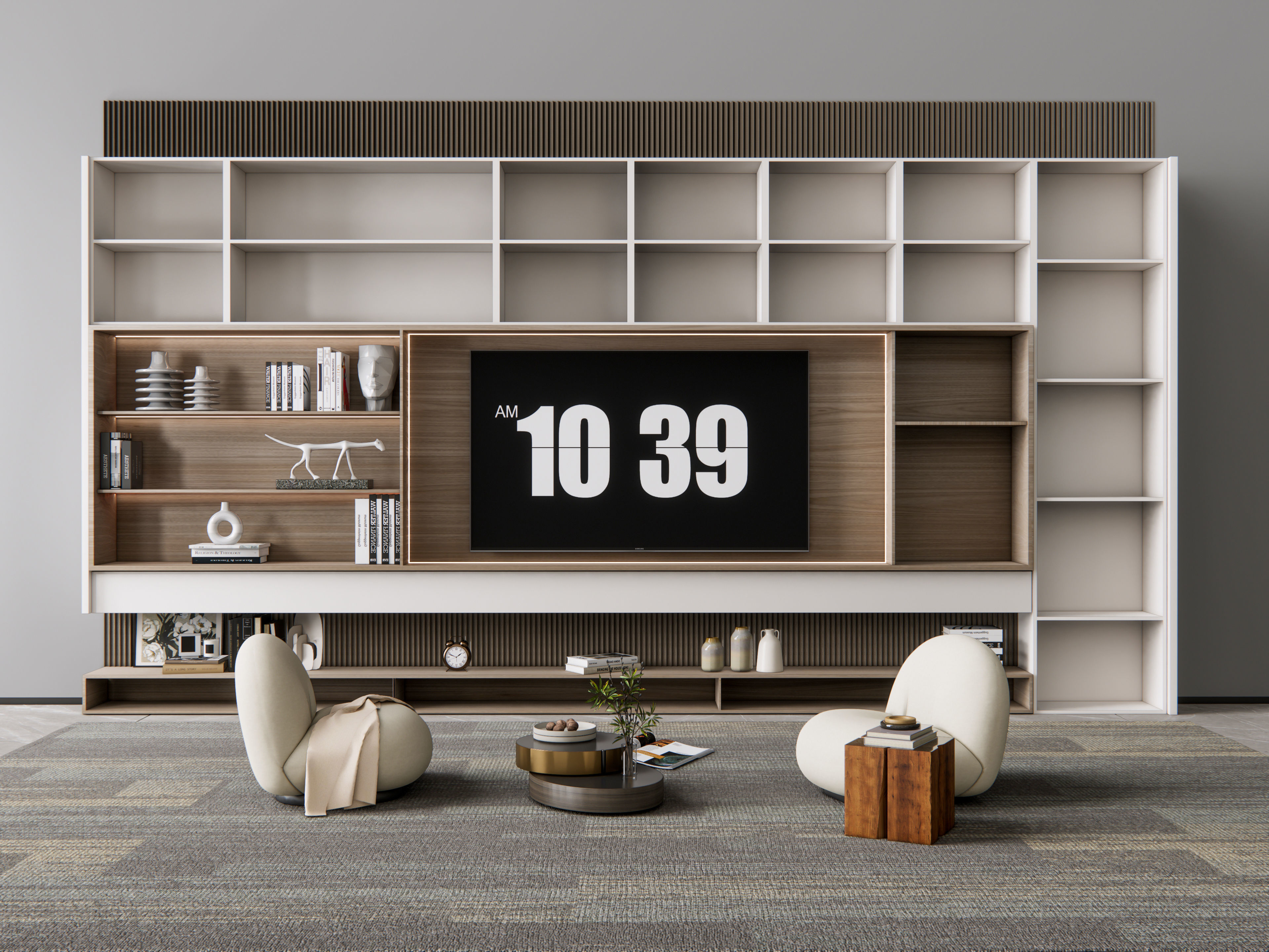 TV wall 15 3D model_3