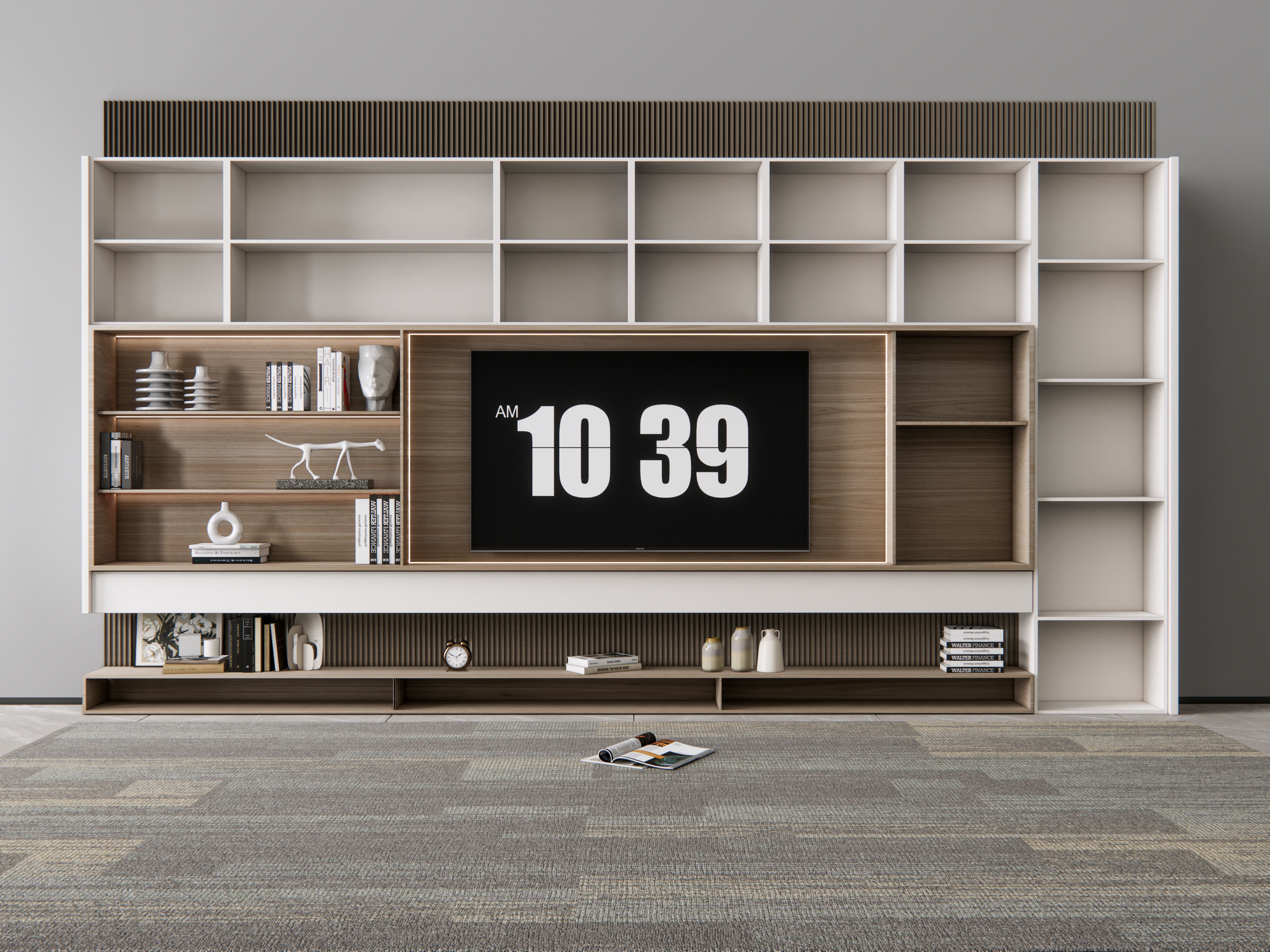 TV wall 15 3D model_4