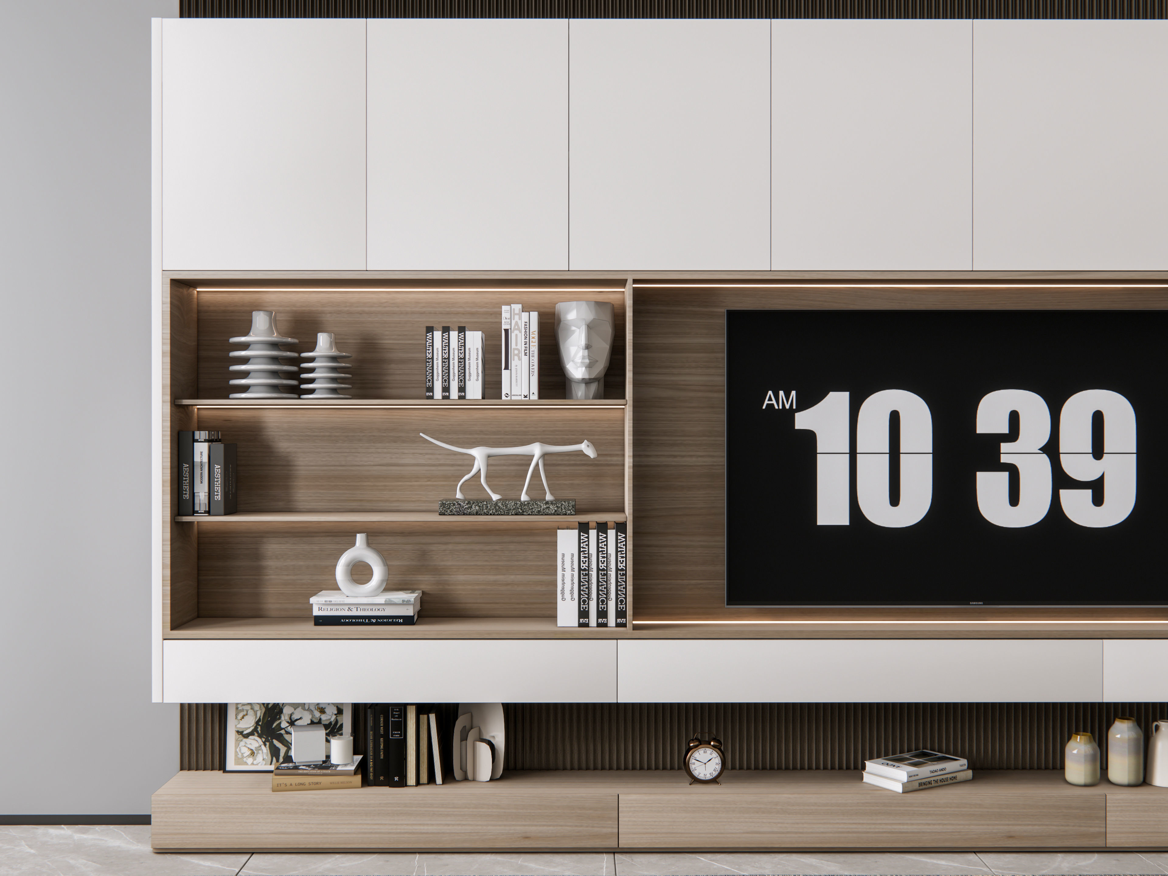 TV wall 15 3D model_7