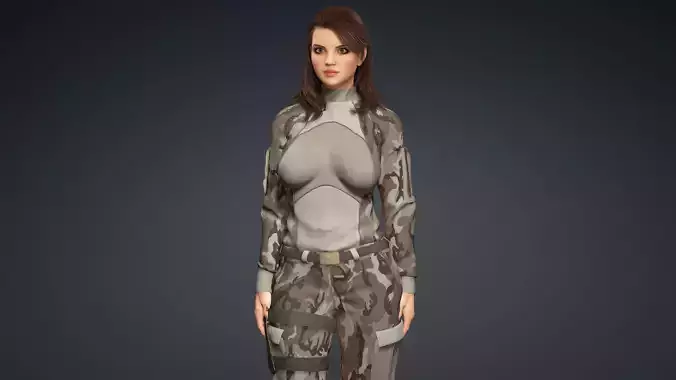 Sexy Character - Fully Rigged 3D model