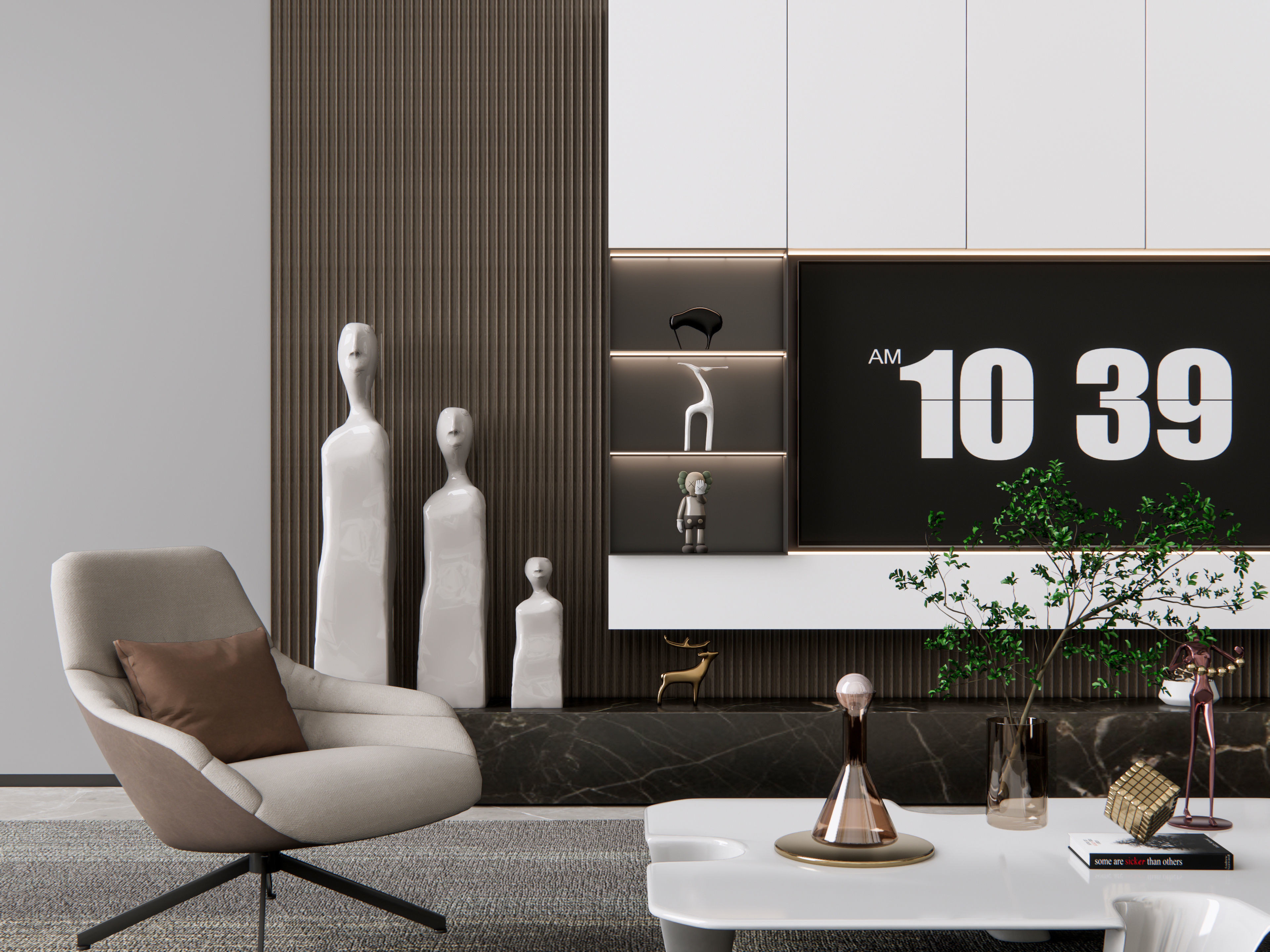 TV wall 18 3D model_9