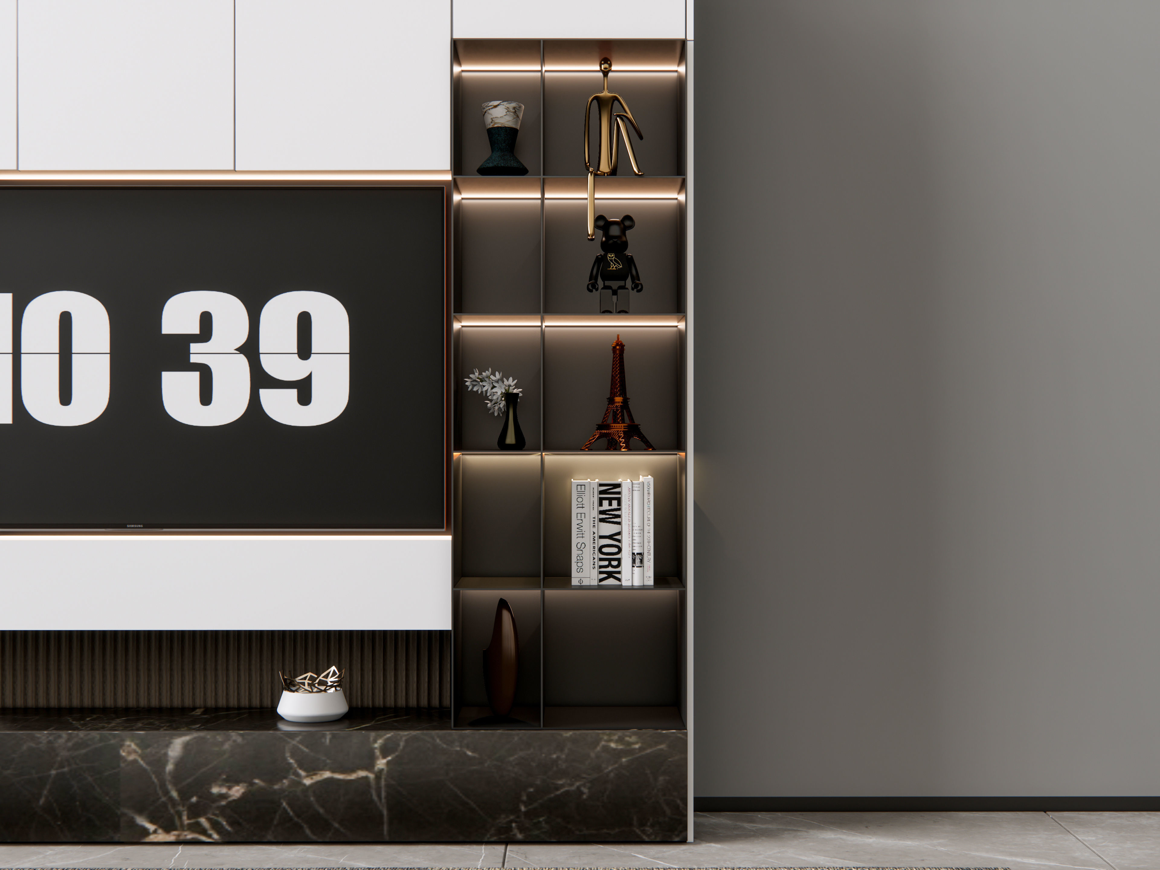 TV wall 18 3D model_7