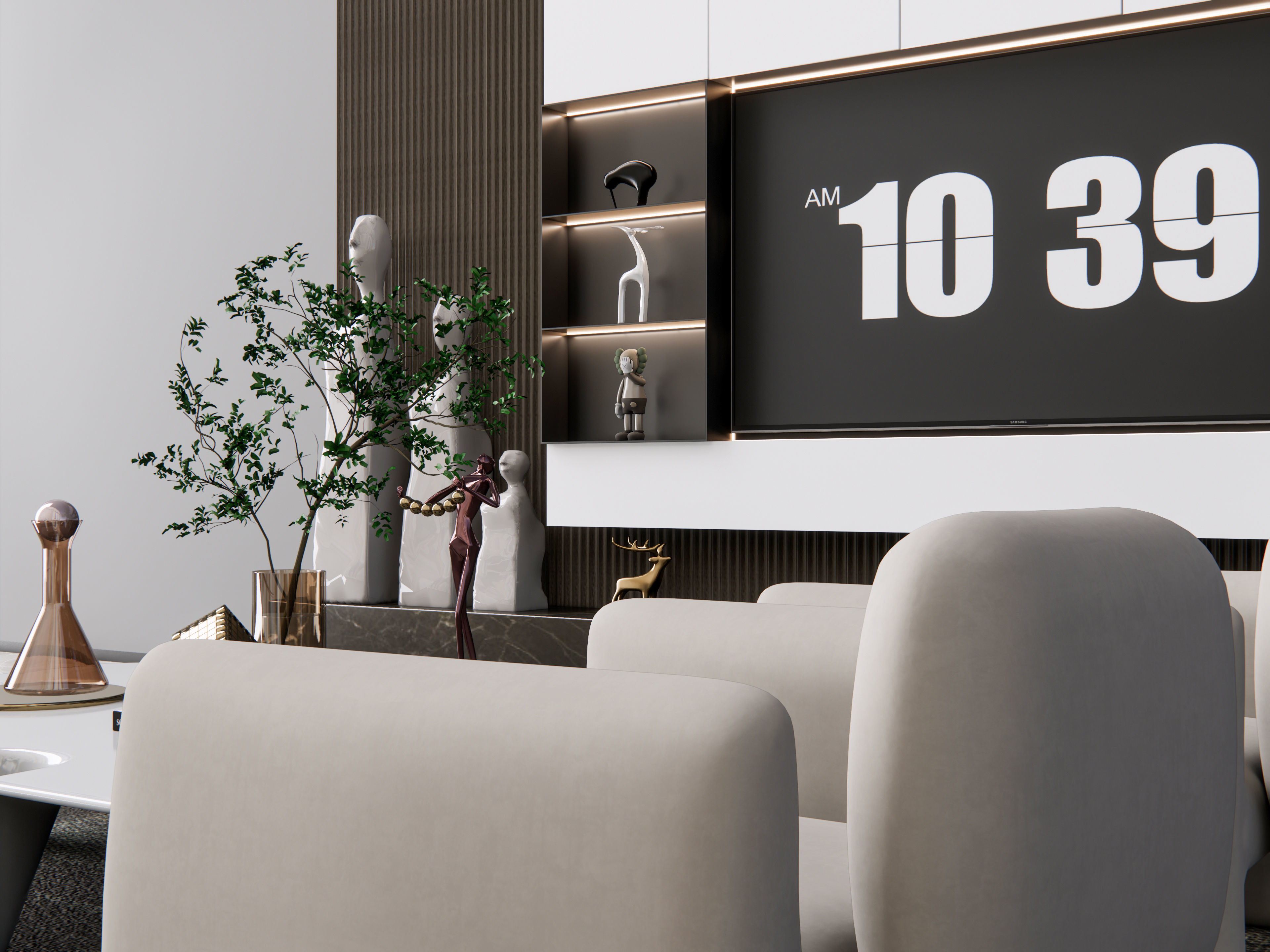 TV wall 18 3D model_15