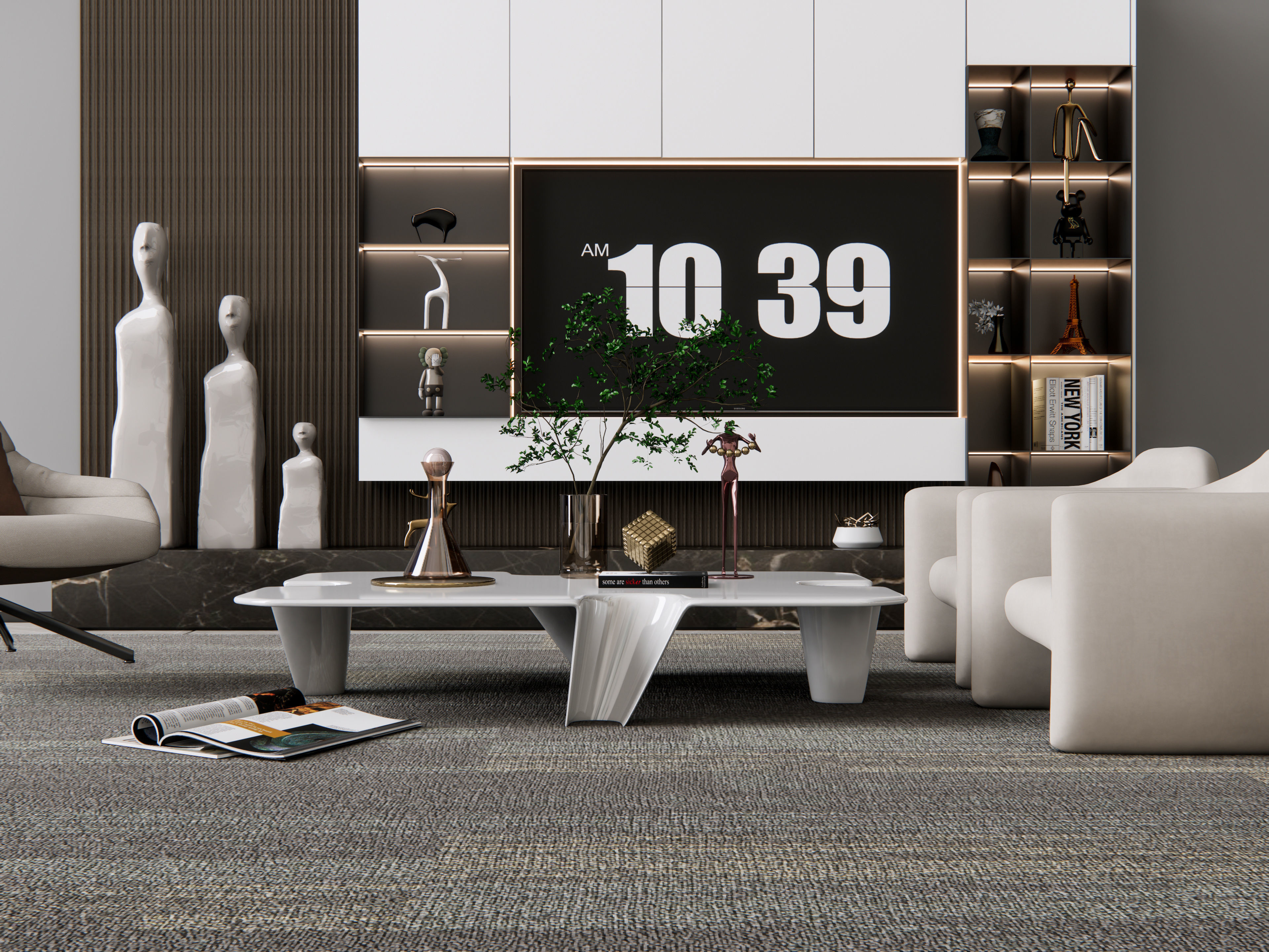 TV wall 18 3D model_8