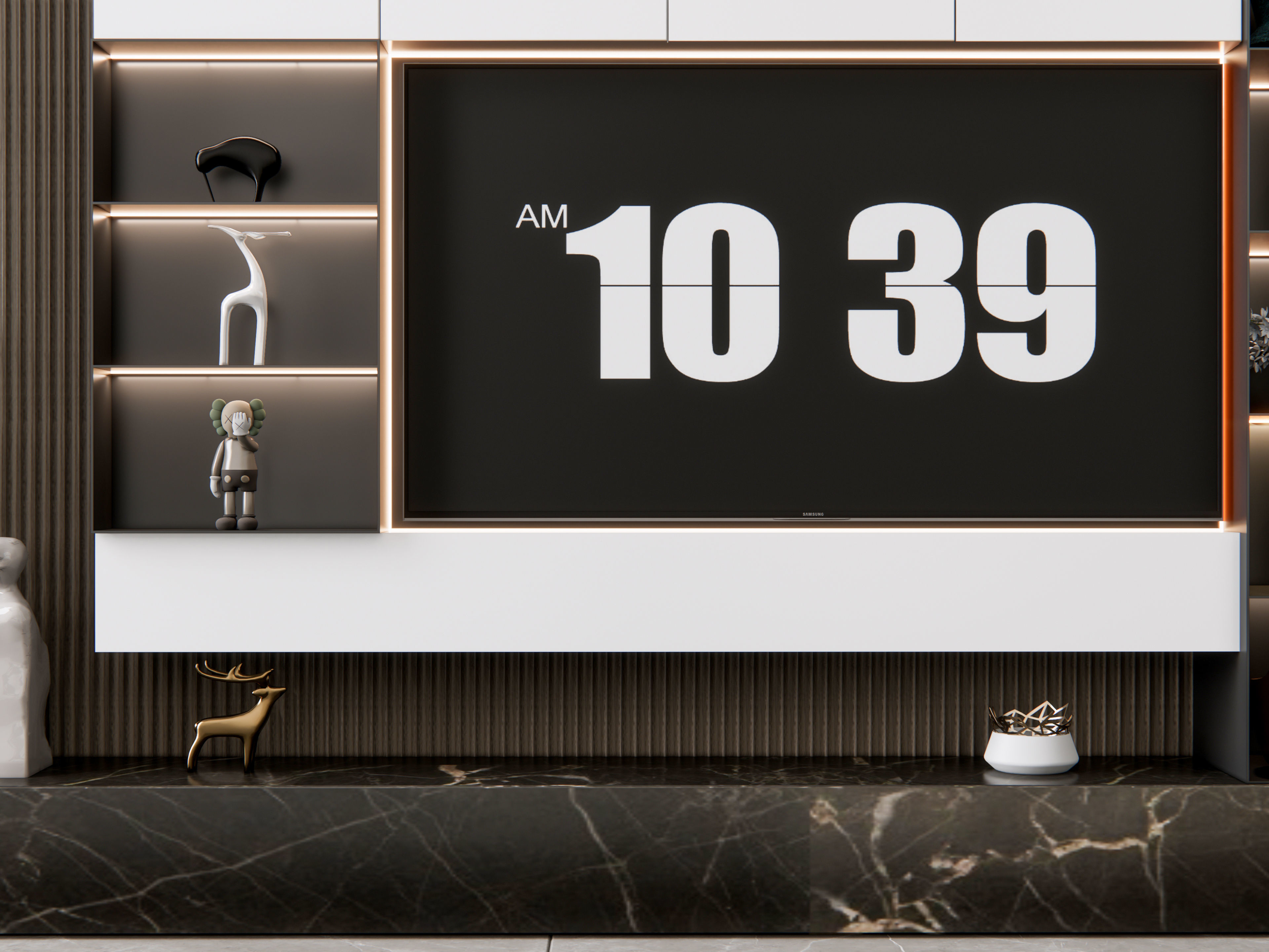 TV wall 18 3D model_4