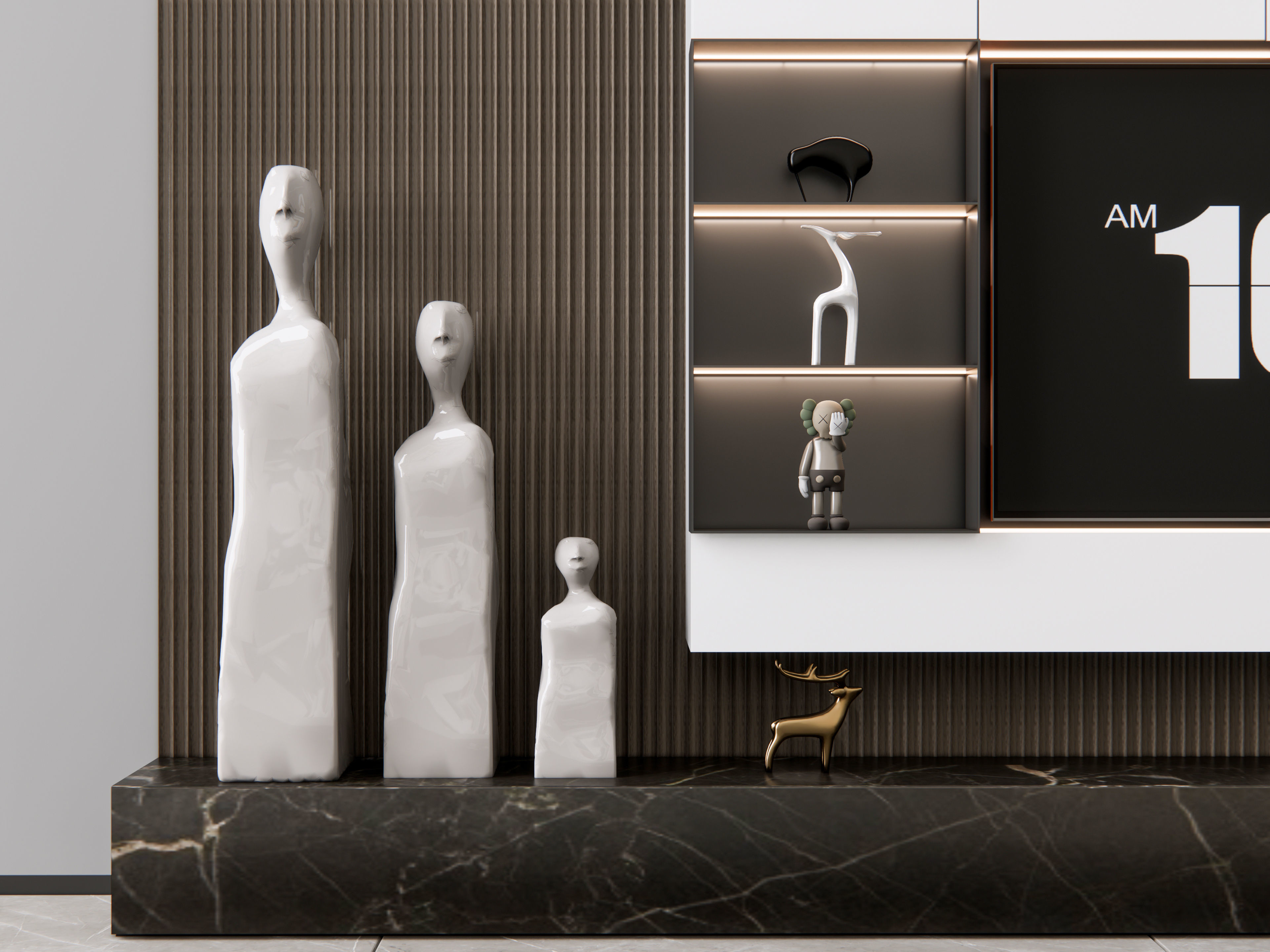 TV wall 18 3D model_5