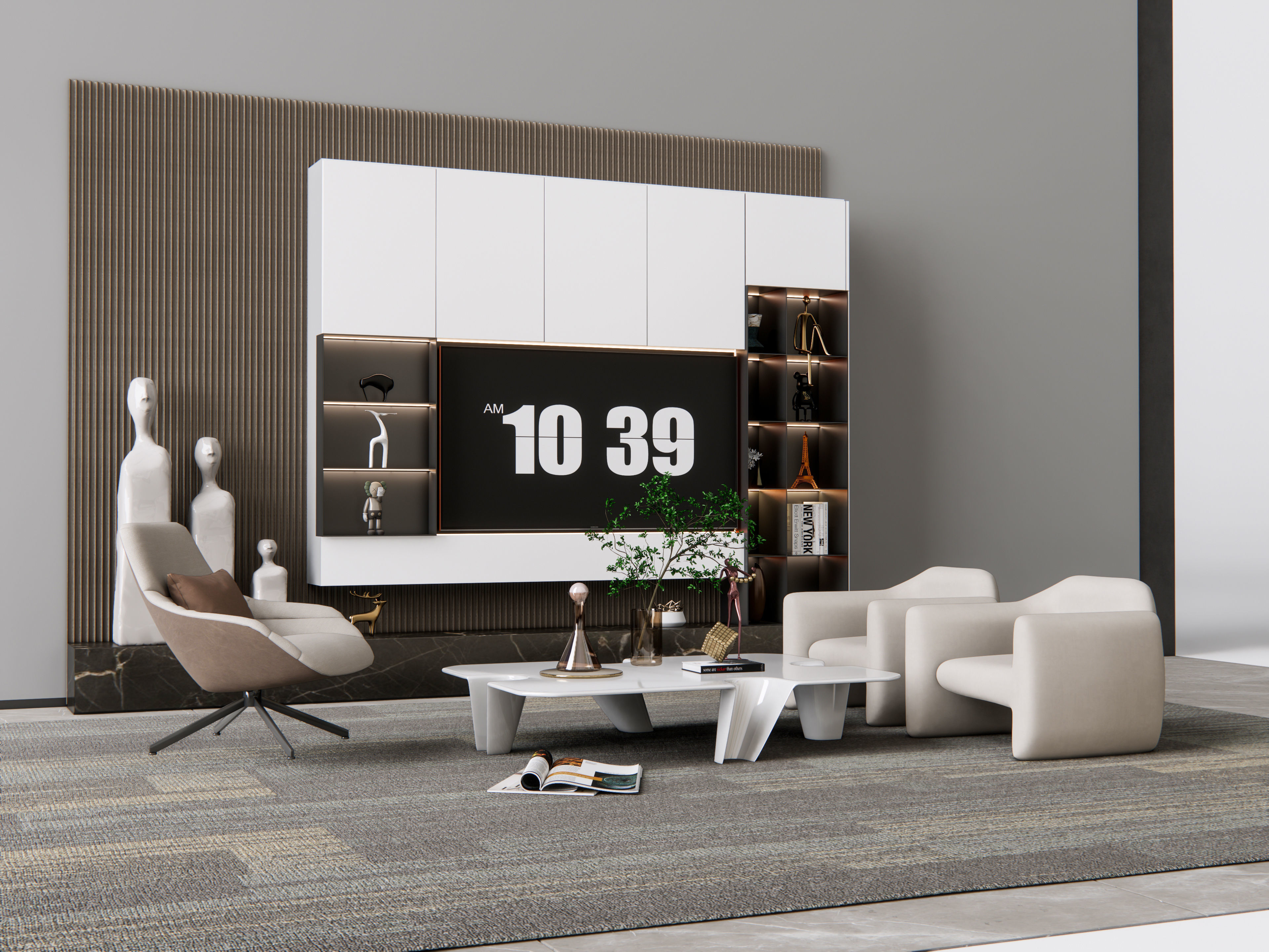 TV wall 18 3D model_19