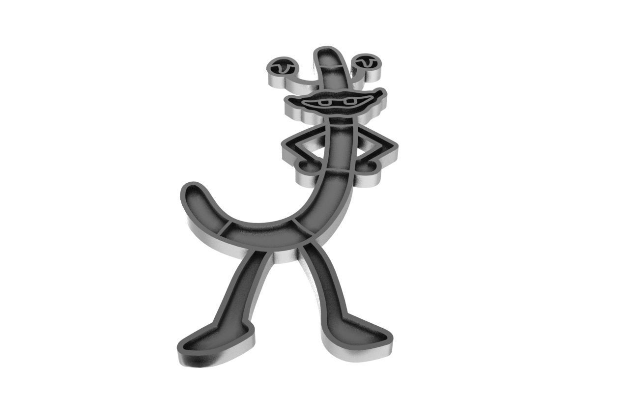 Enamel Oblina Pendant 3D print model_1