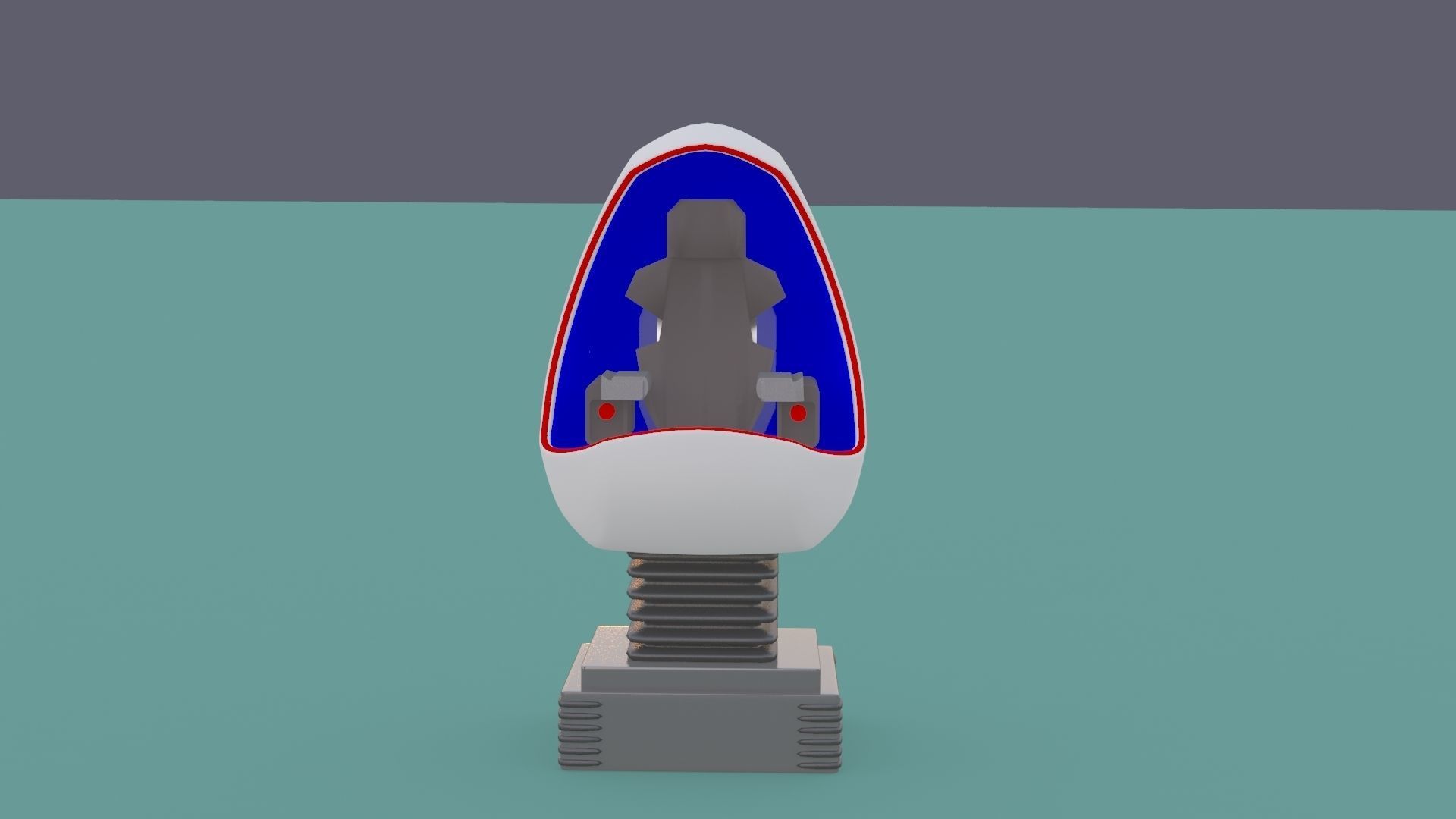 VR Egg cinema science Gameready VR glasses science interactive 3D model_2