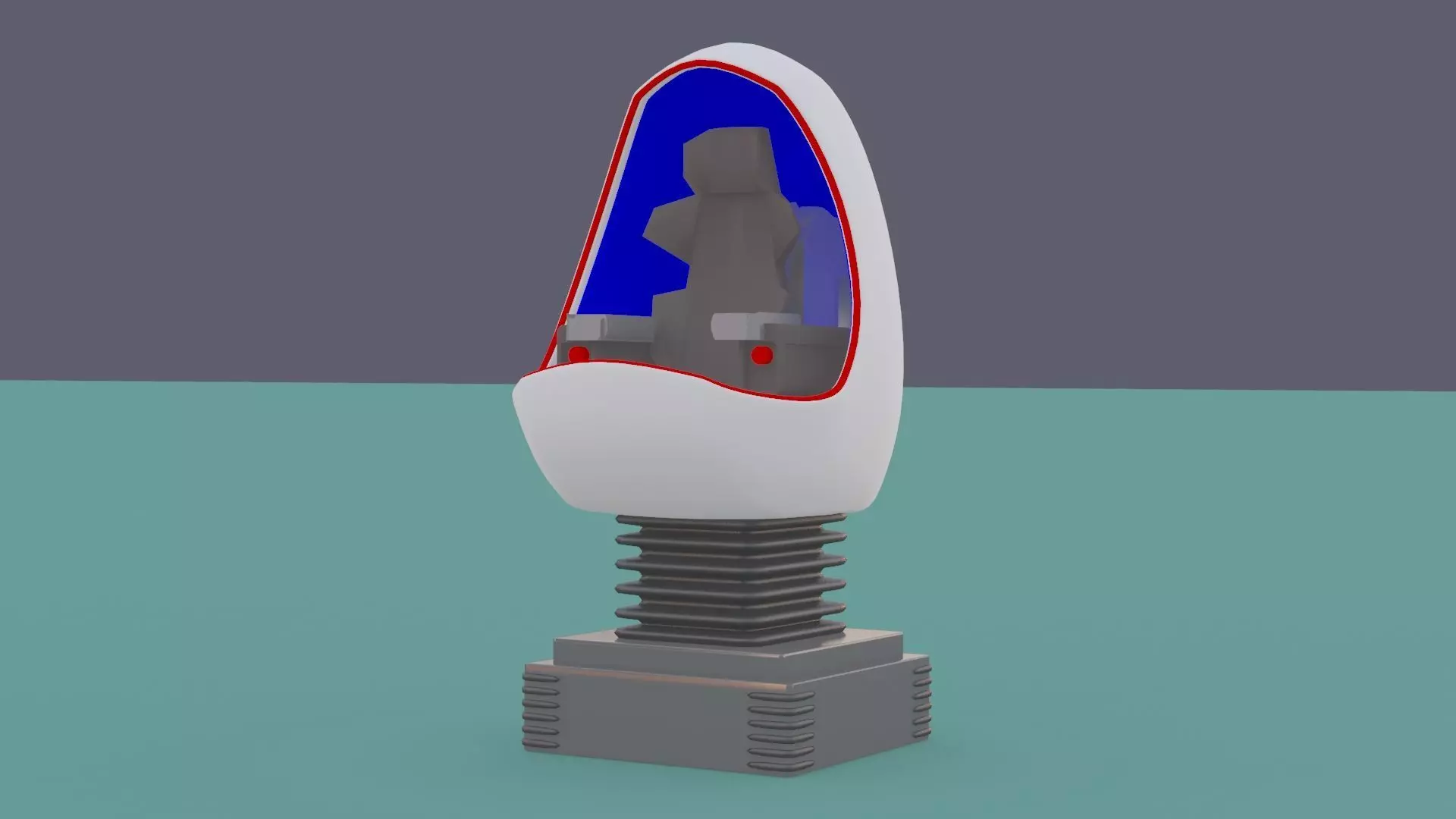 VR Egg cinema science Gameready VR glasses science interactive 3D model_0