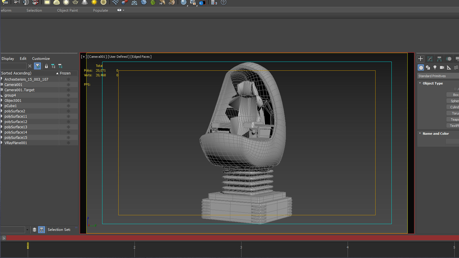 VR Egg cinema science Gameready VR glasses science interactive 3D model_4