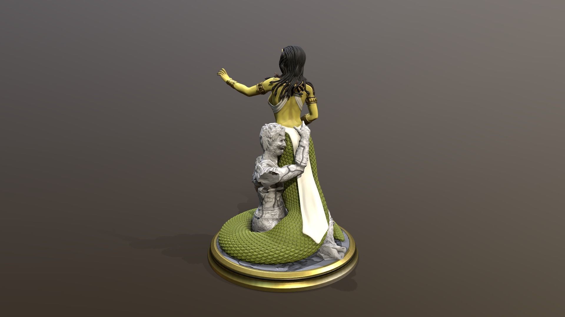 Medusa Statue 3D print model_2