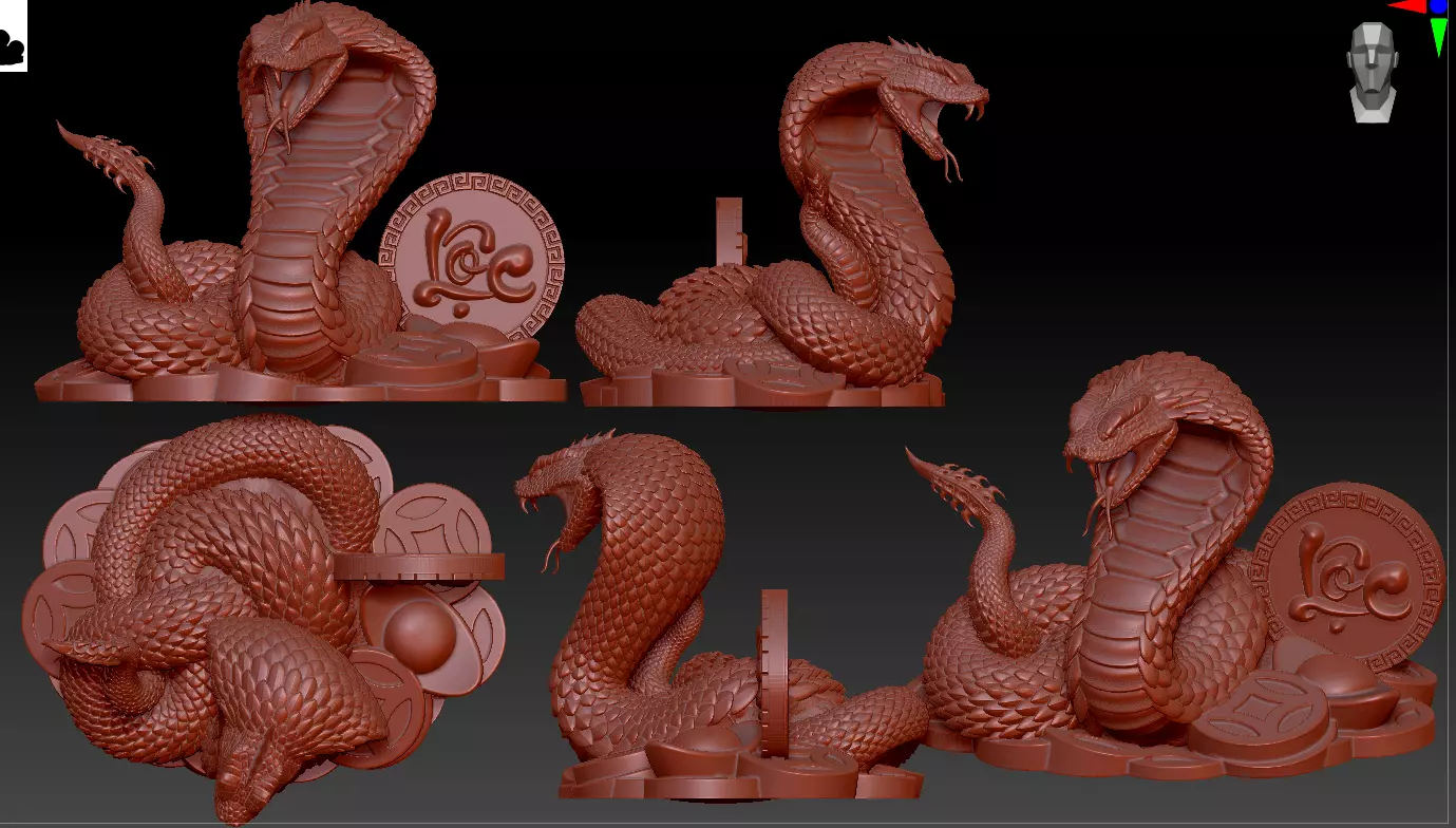 snake 2025 3D print model_0