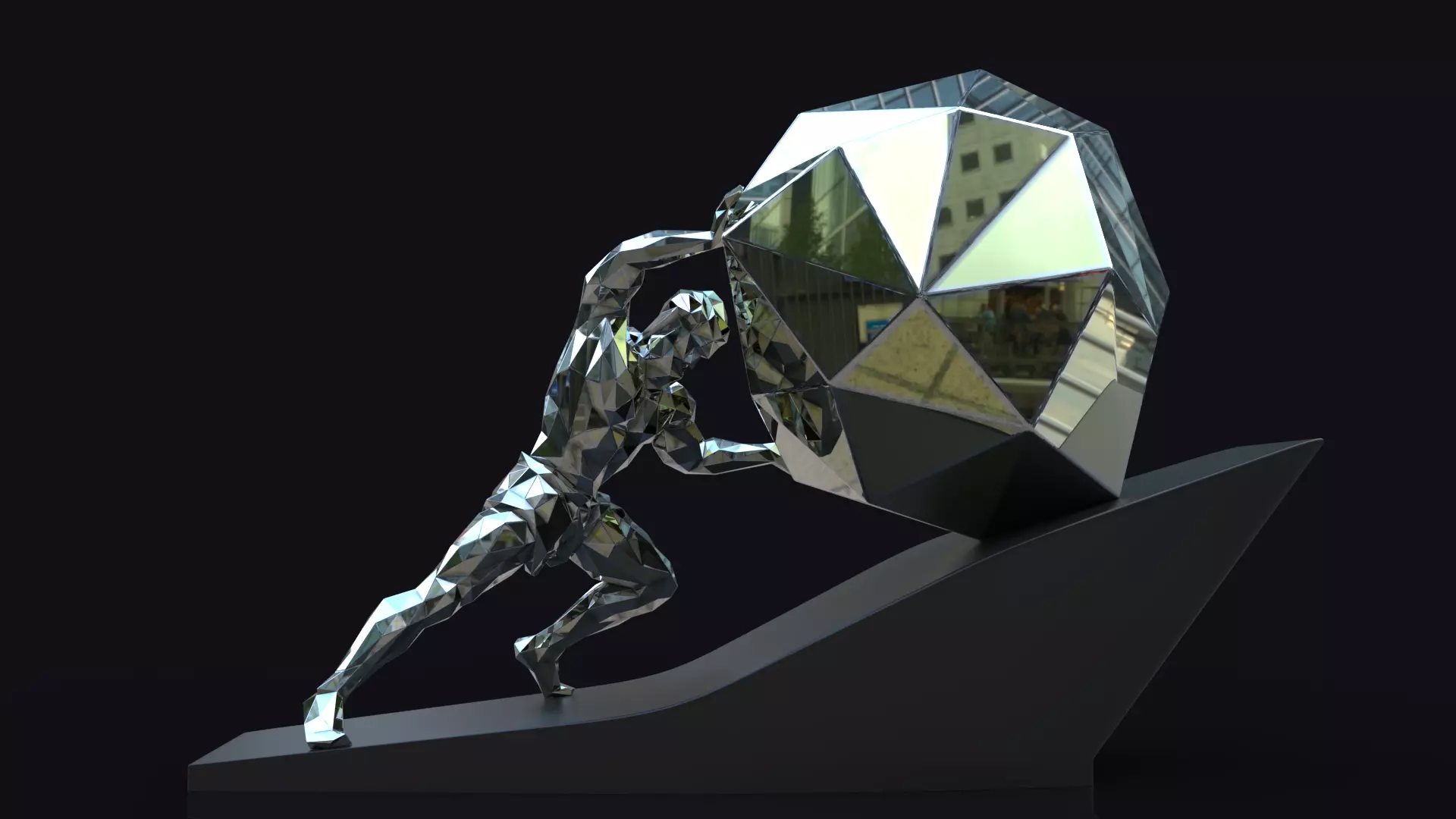 Sisyphus - The Eternal Struggle 3D print model