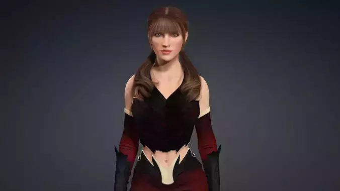 Sexy Character - Fully Rigged 3D model