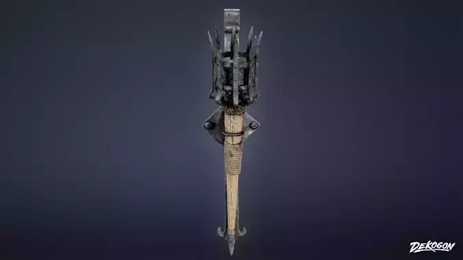 MEDIEVAL - Wall Torch 01 - LOW POLY