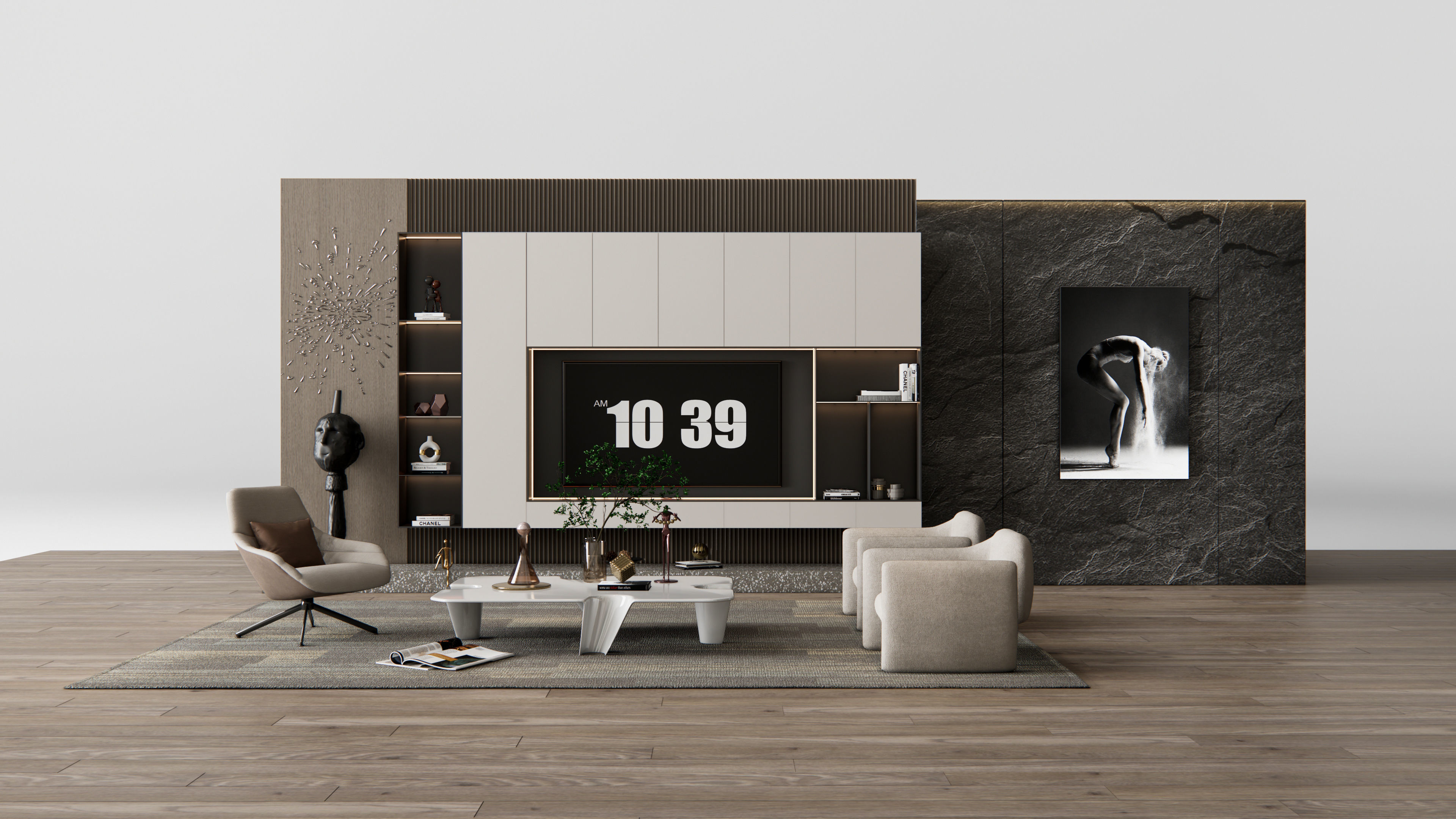 TV wall 29 3D model_1