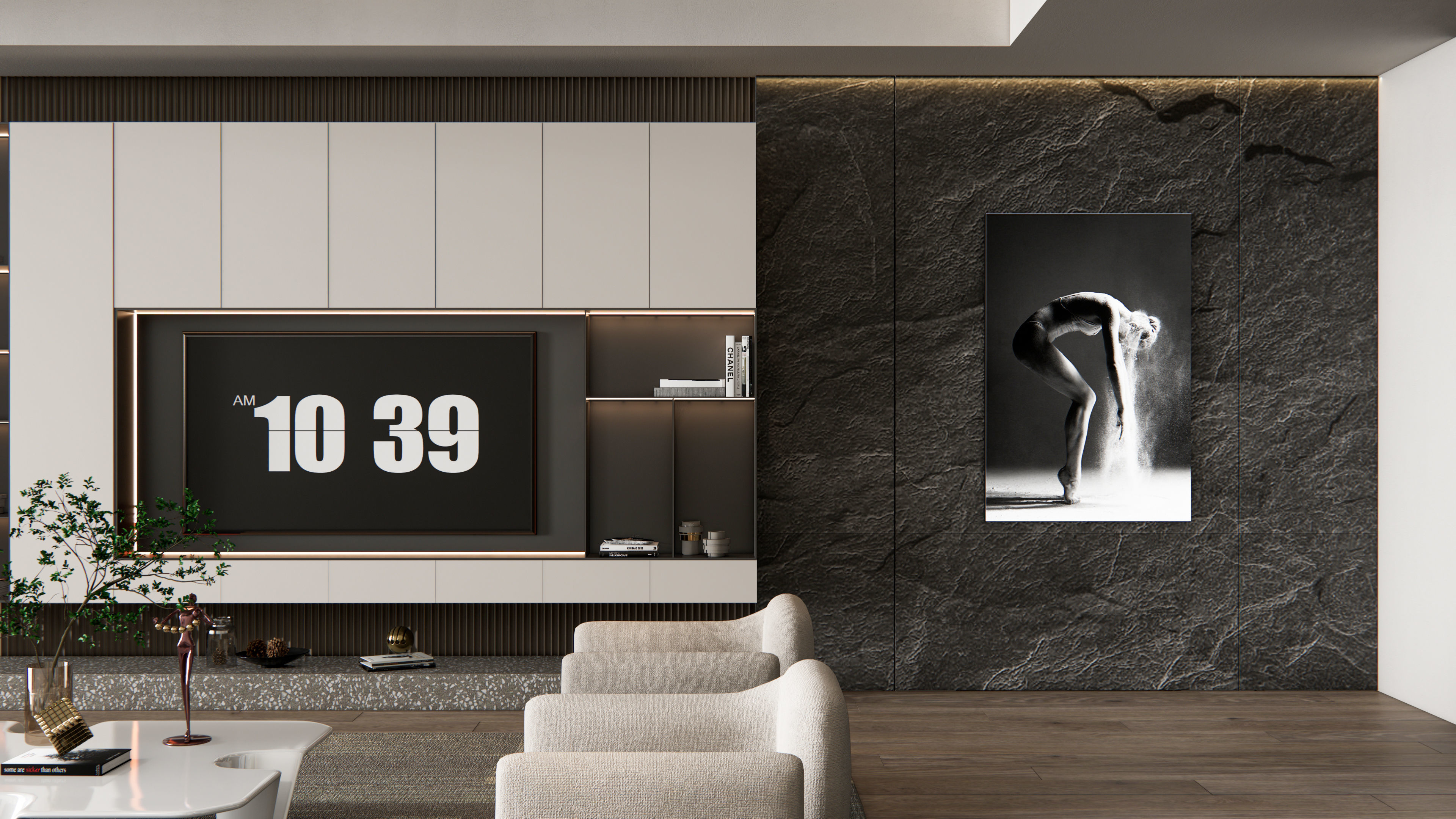 TV wall 29 3D model_4
