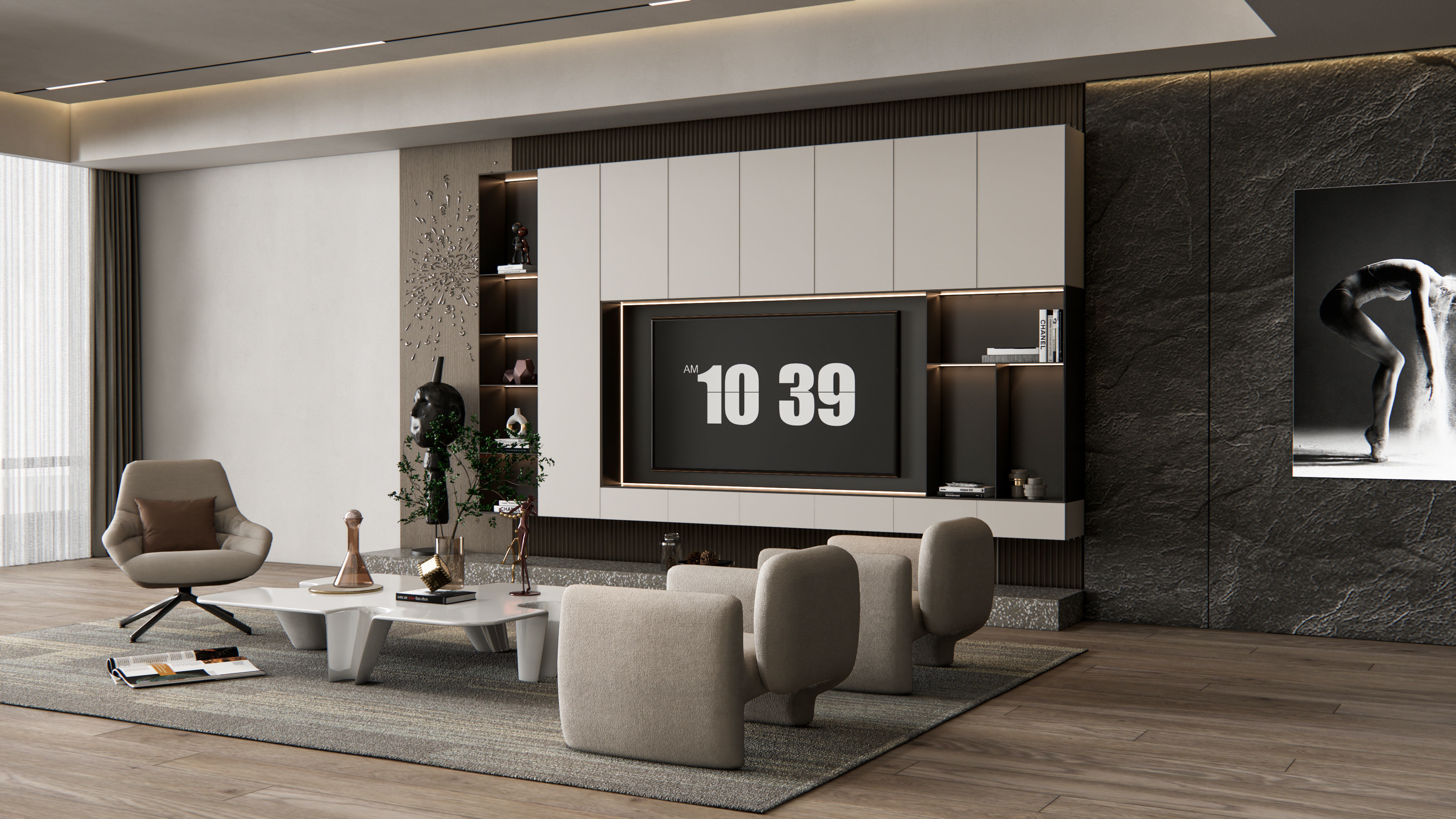 TV wall 29 3D model_10