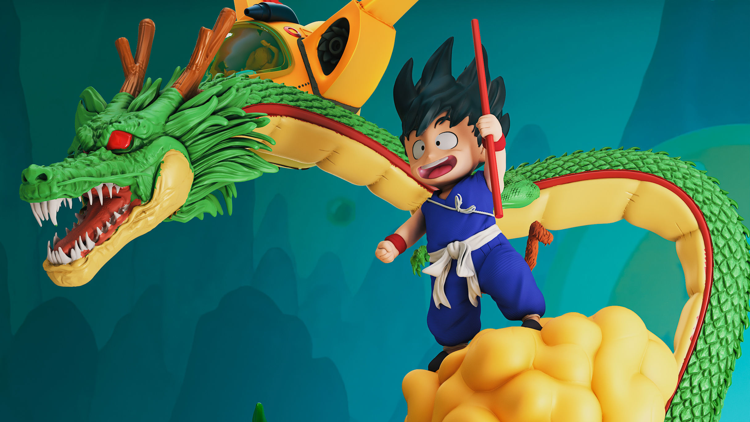 DRAGON BALL KID GOKU 3D print model_2