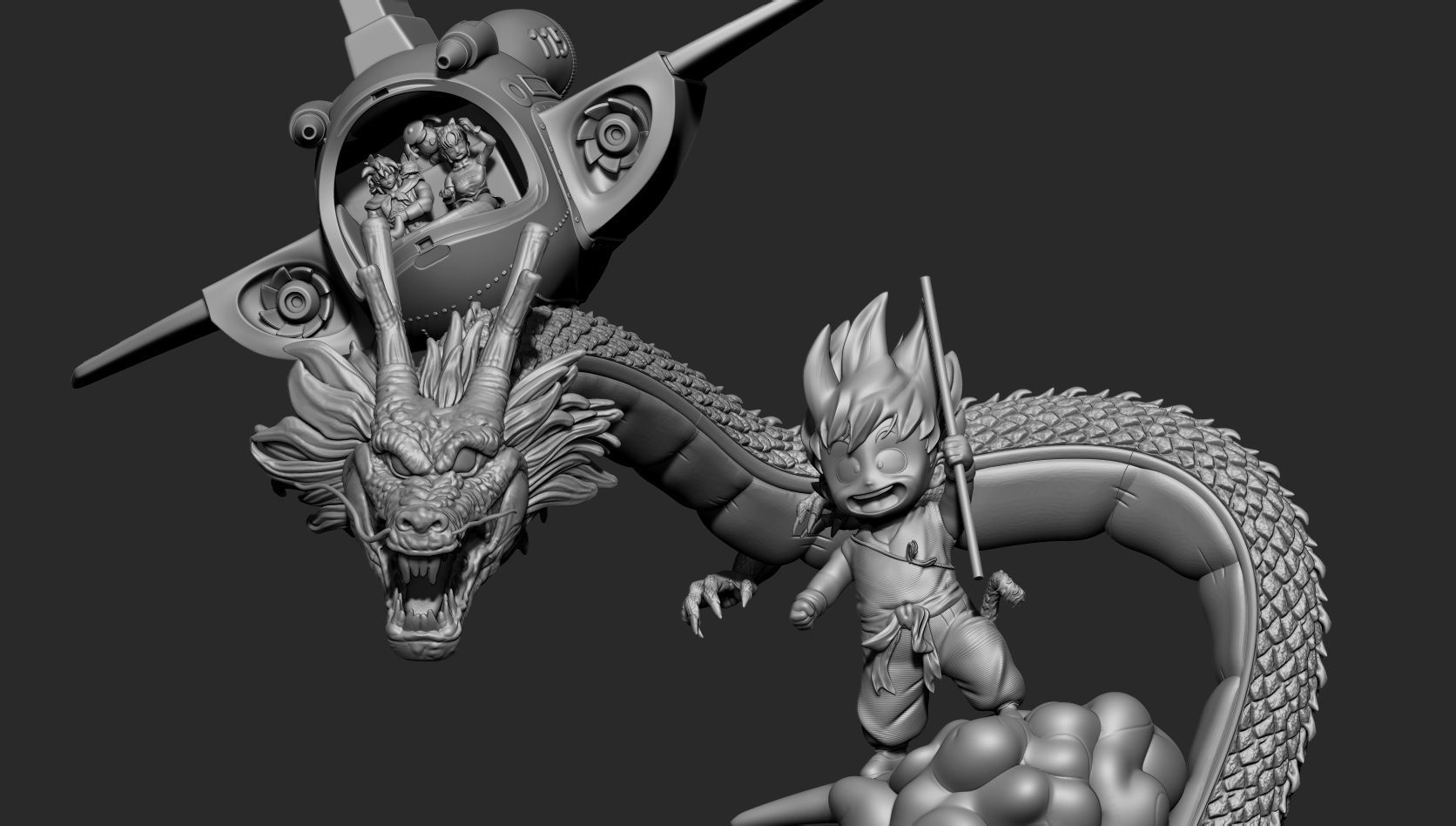 DRAGON BALL KID GOKU 3D print model_5