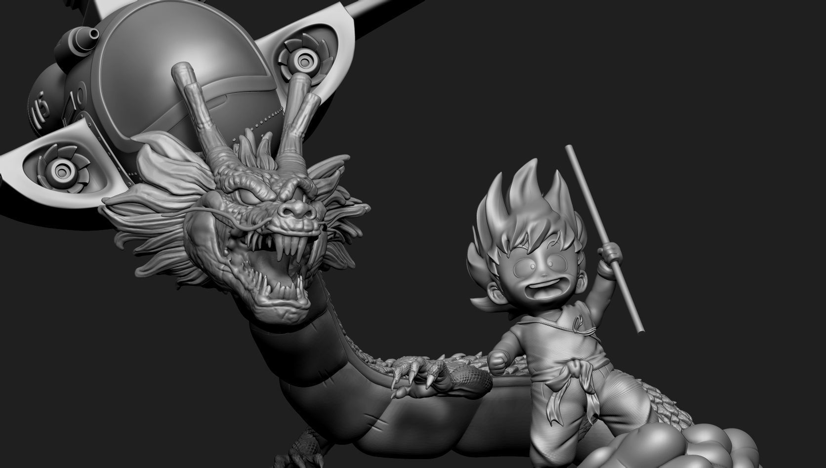 DRAGON BALL KID GOKU 3D print model_4