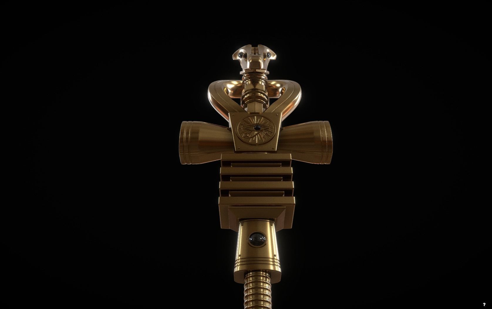 Ankh Scepter of Eternity 3D model_2