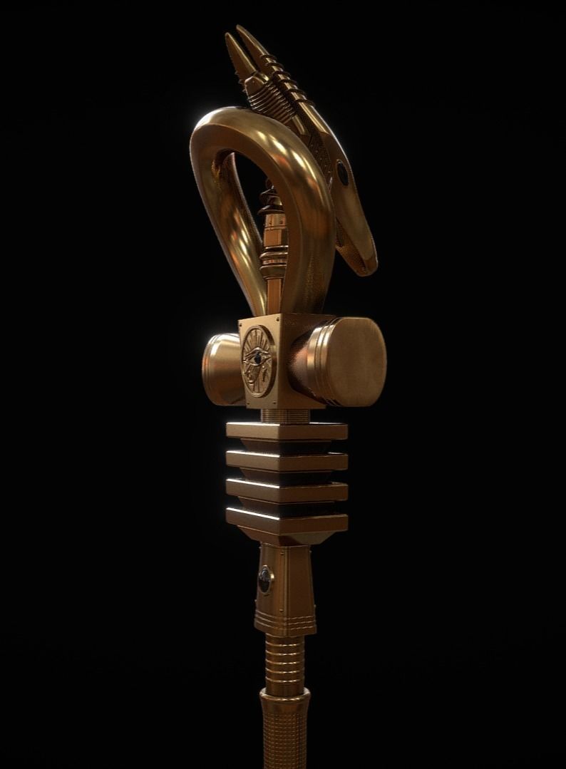 Ankh Scepter of Eternity 3D model_3