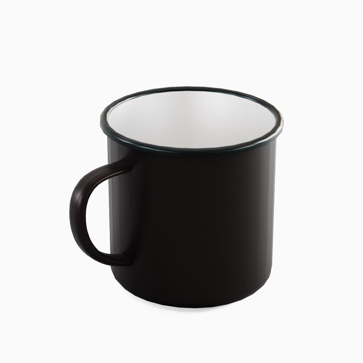 Iron Mug 06 Low-poly 3D model_4