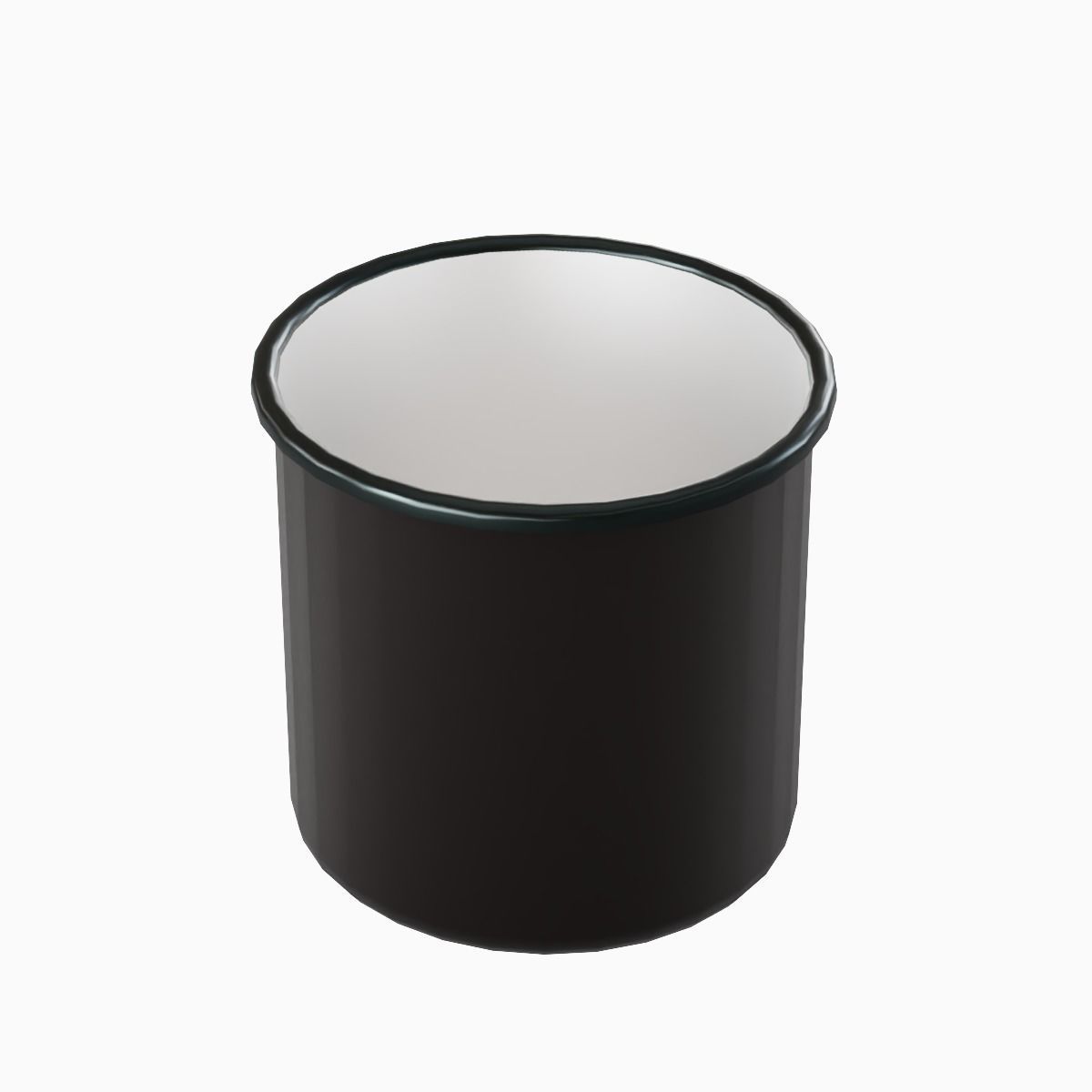 Iron Mug 06 Low-poly 3D model_8