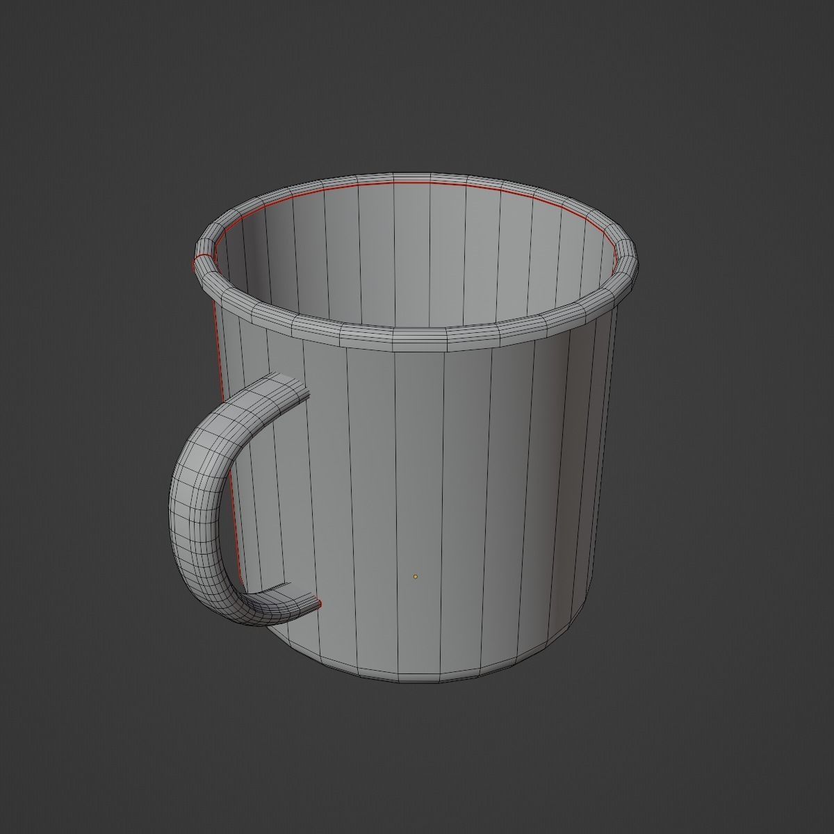 Iron Mug 06 Low-poly 3D model_13