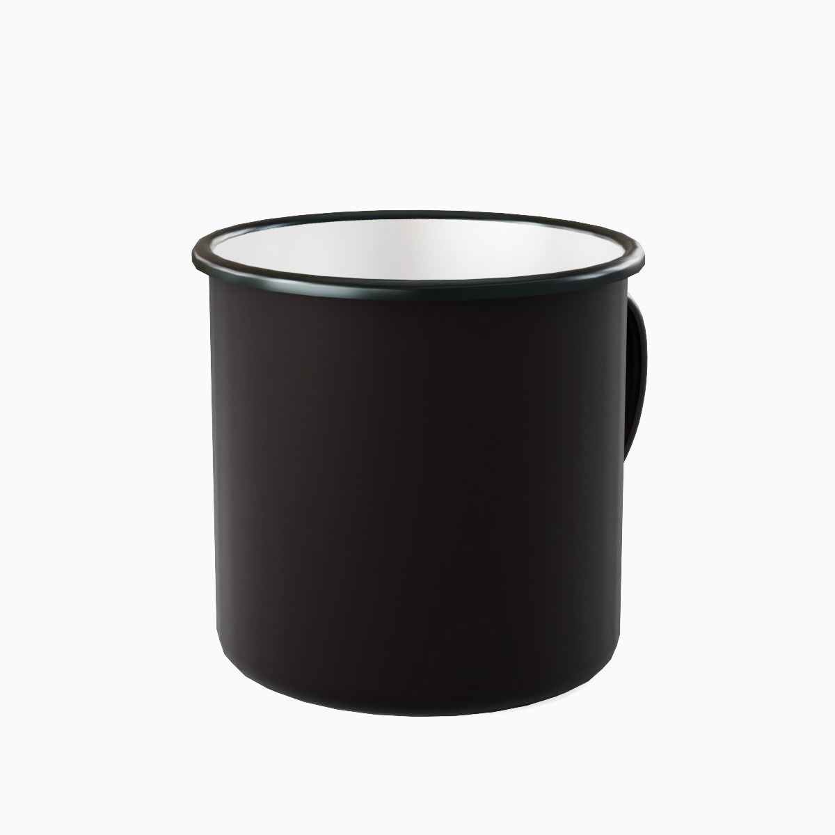 Iron Mug 06 Low-poly 3D model_9