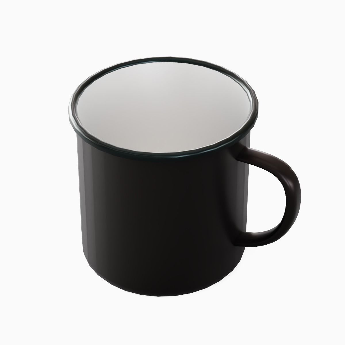 Iron Mug 06 Low-poly 3D model_6