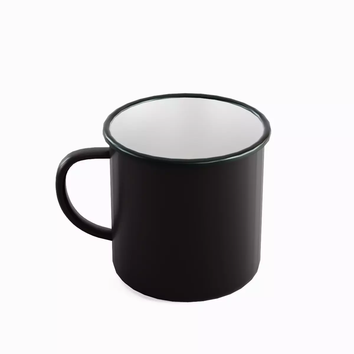 Iron Mug 06 Low-poly 3D model_0