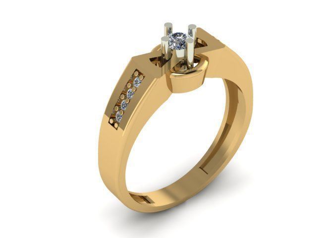 wedding ring for men 3D print model_6