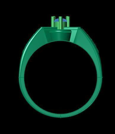 wedding ring for men 3D print model_11