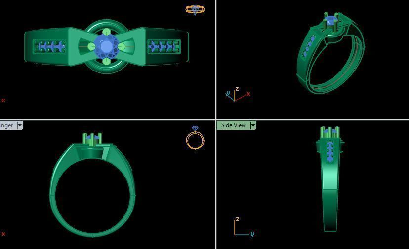 wedding ring for men 3D print model_13