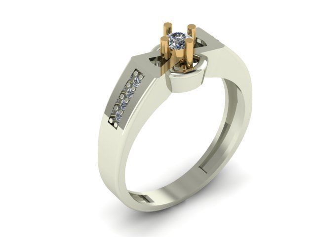 wedding ring for men 3D print model_7