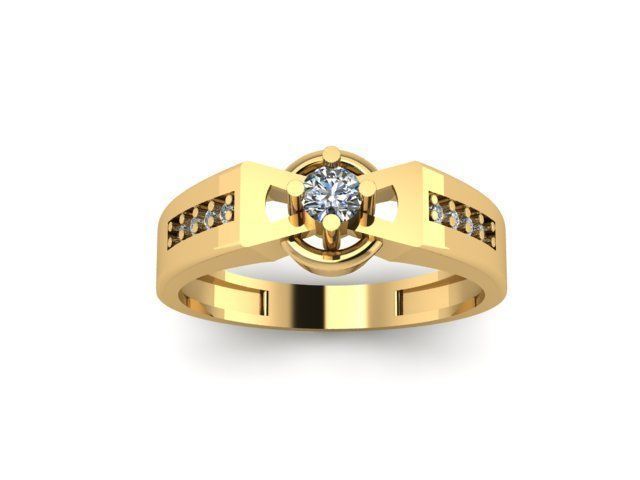 wedding ring for men 3D print model_3