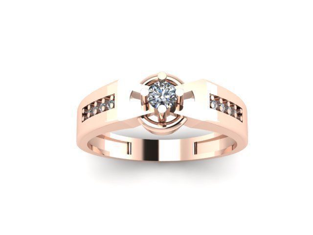 wedding ring for men 3D print model_5