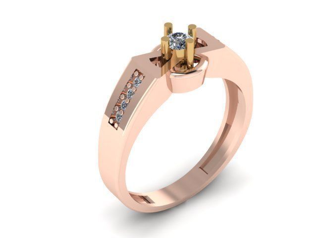 wedding ring for men 3D print model_8