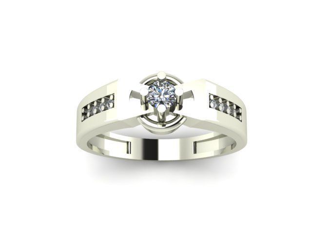 wedding ring for men 3D print model_4