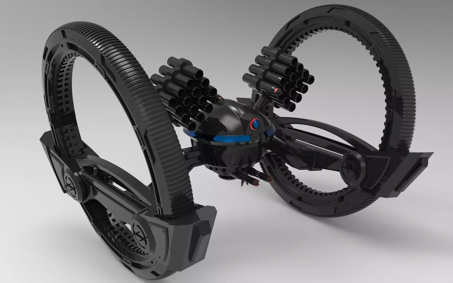 Hailfire class droid tank 3D print model_0