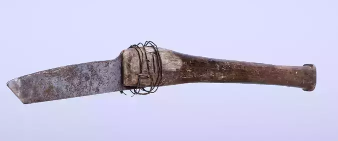 8k 1800s Cane Knife - 5 Levels of Detail